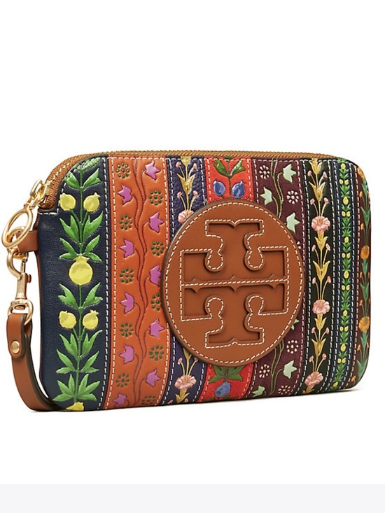Tory Burch Handbags - Tory Burch Perry Bombé Ribbon Patchwork Leather wristlet clutch